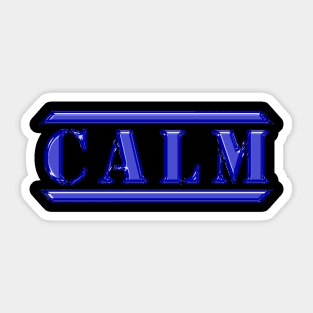 Calm Blue Sticker